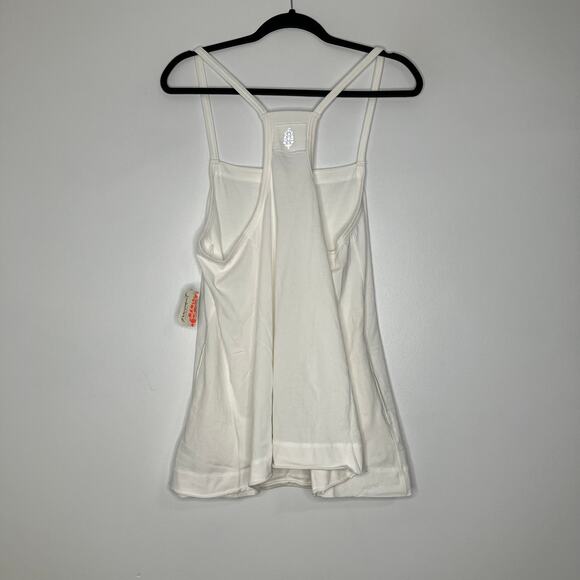 NWT FREE PEOPLE MOVEMENT Square Up Tank White Medium - Picture 3 of 5